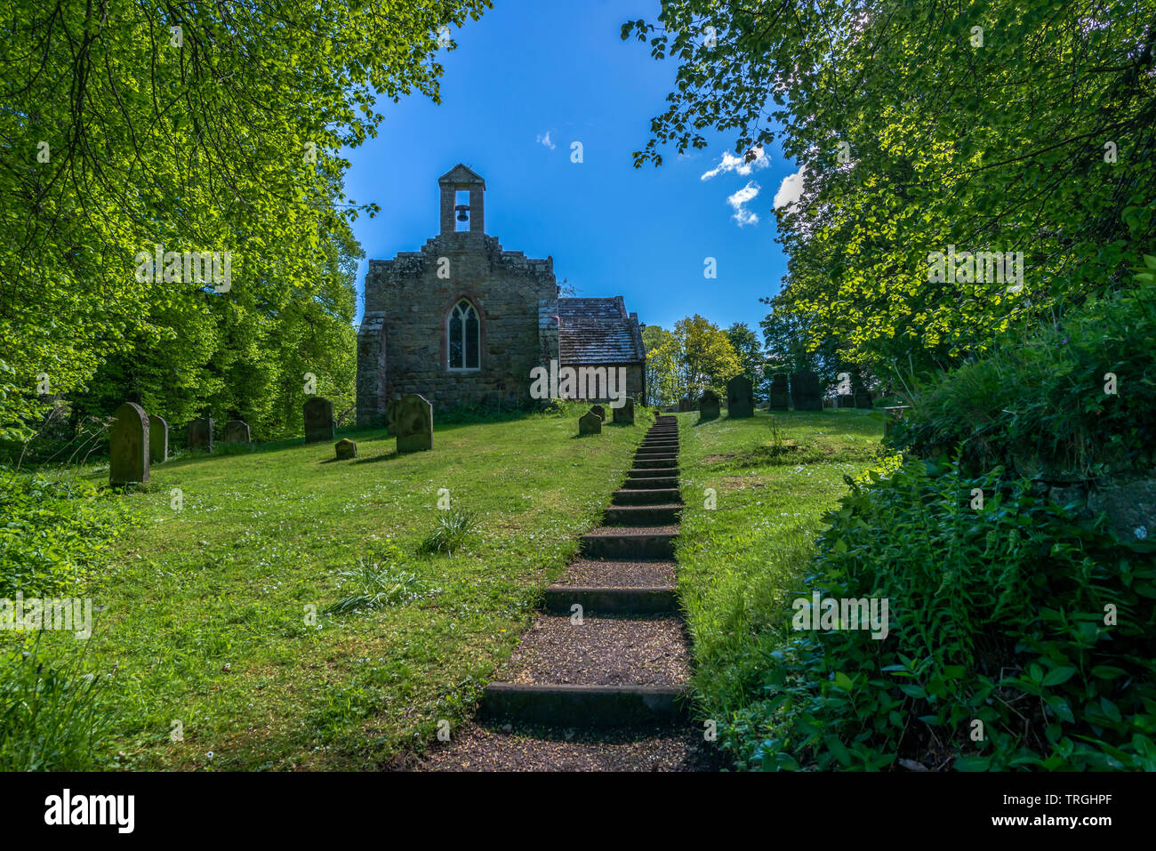 St. Peters Kirche, Chillingham, Northumberland Stockfoto