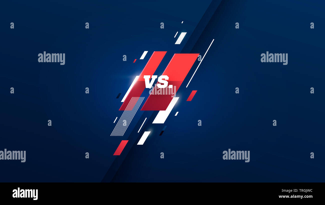 Versus logo vs Buchstaben für Sport und Kampf. MMA, UFS, Schlacht, vs übereinstimmen, spiel Konzept Vergleich eps 10 Vector Illustration Stockfoto