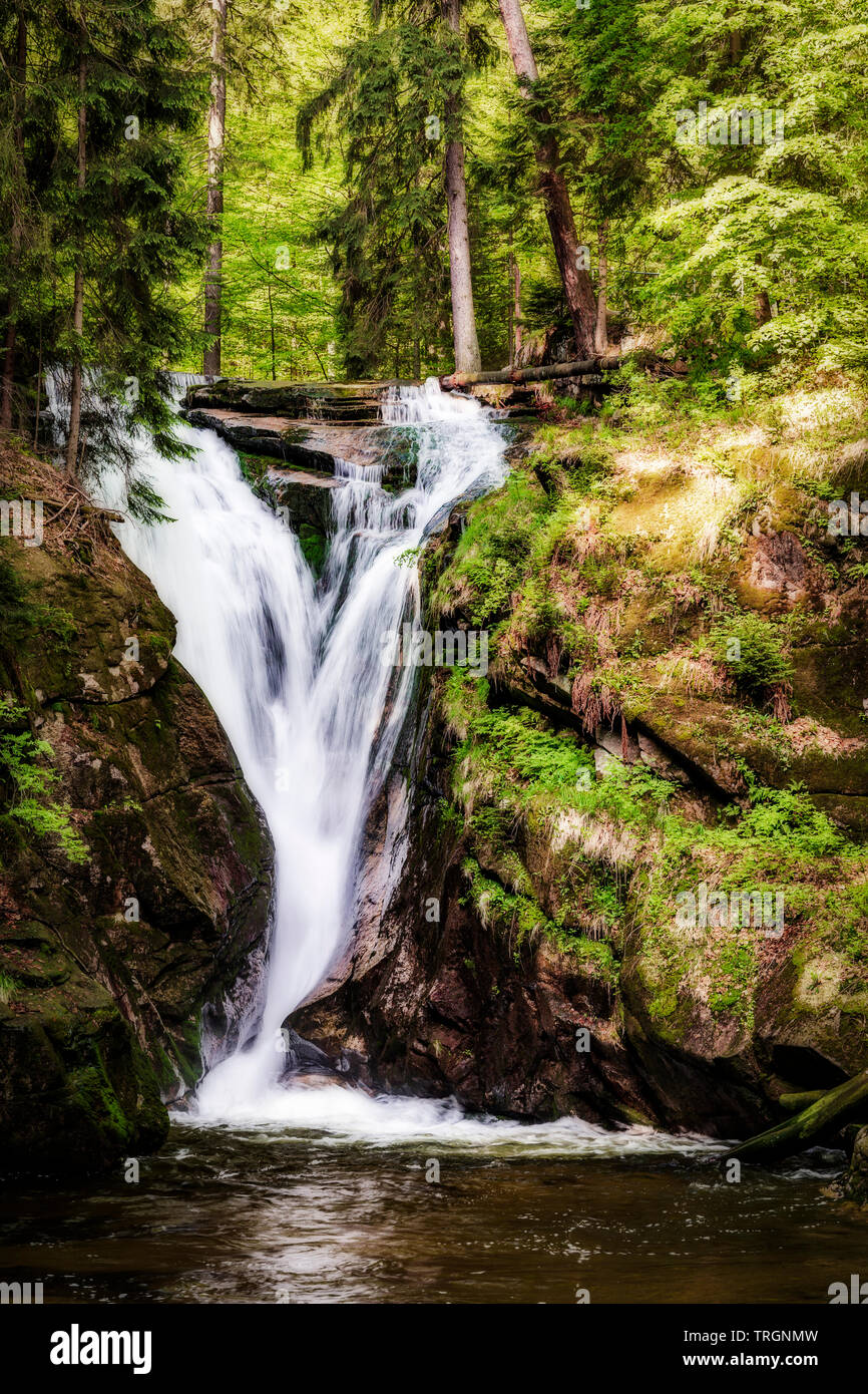 Szklarka Wasserfall Stockfoto