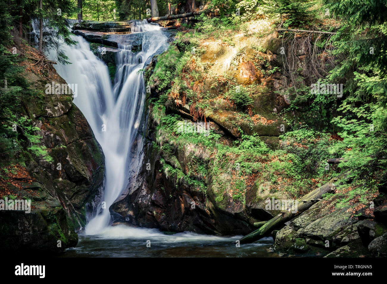 Szklarka Wasserfall Stockfoto