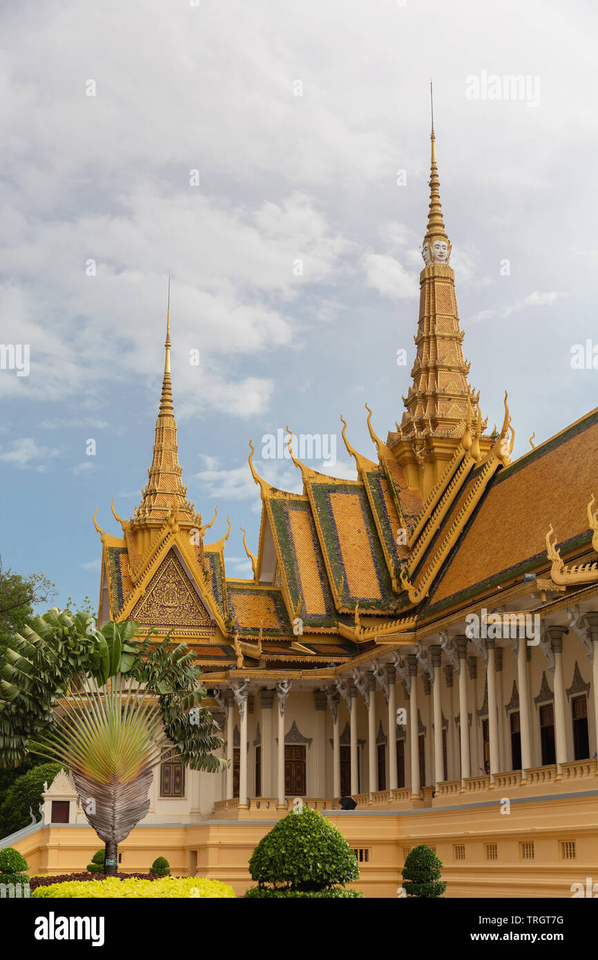 Kaisersaal, Königspalast, Phnom Penh, Kambodscha, Indochina, Südostasien, Asien Stockfoto