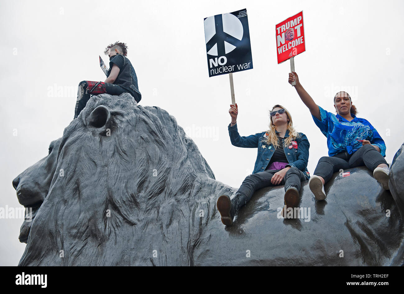 Stop Trumpf - Demonstration, London 2019 Stockfoto