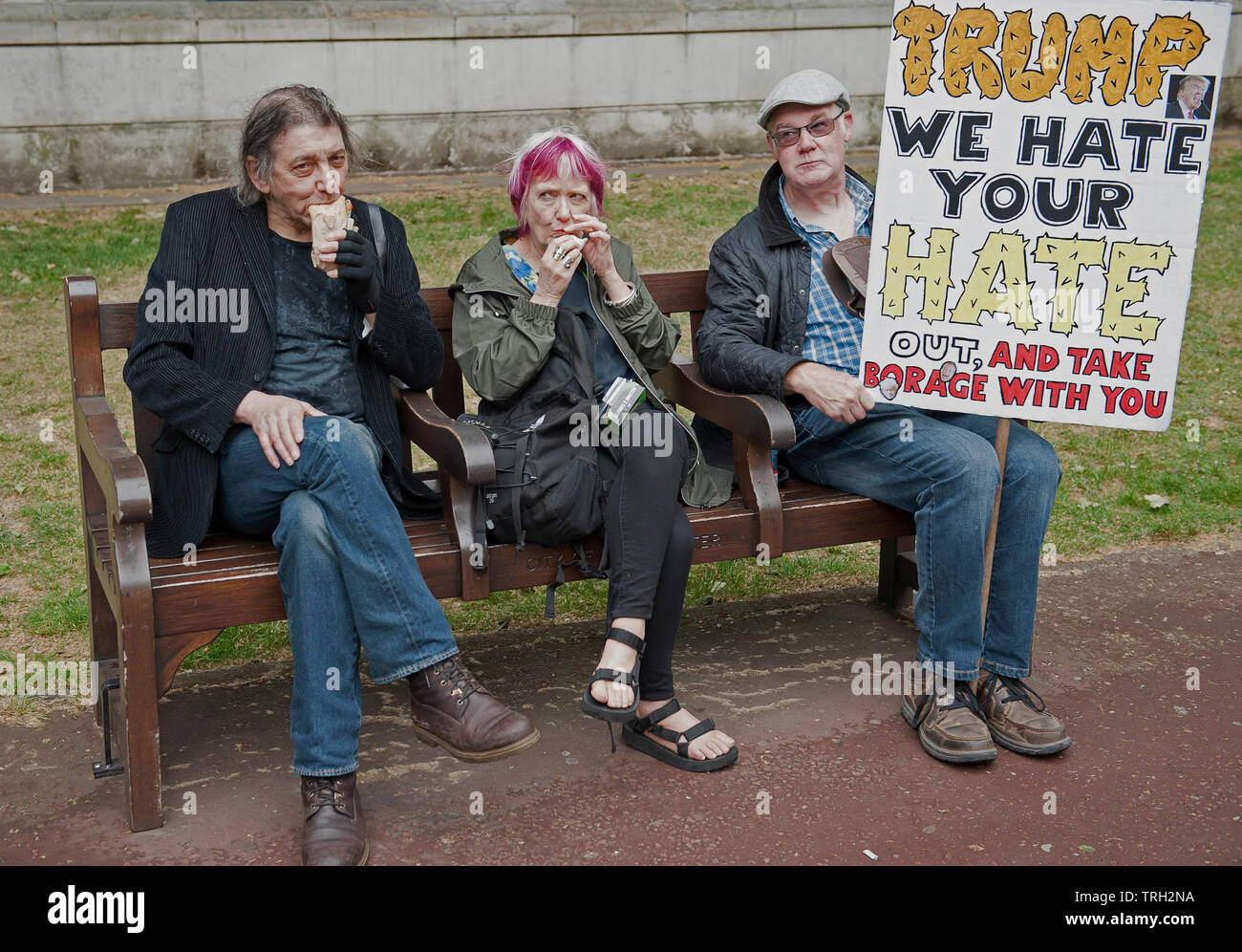 Stop Trumpf - Demonstration, London 2019 Stockfoto