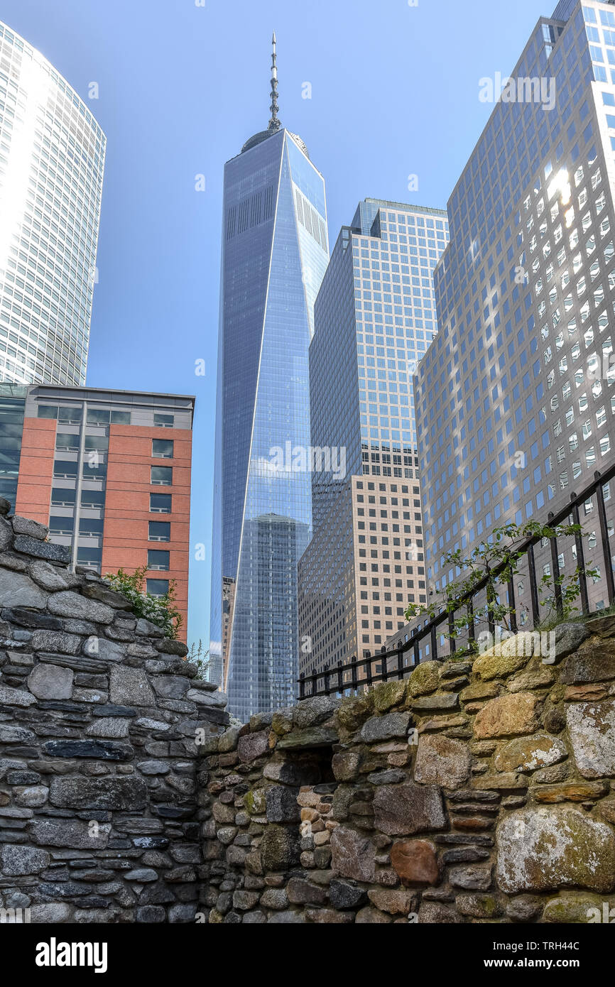 Kontrast von NEW YORK CITY in Manhattan, New York City, USA Stockfoto