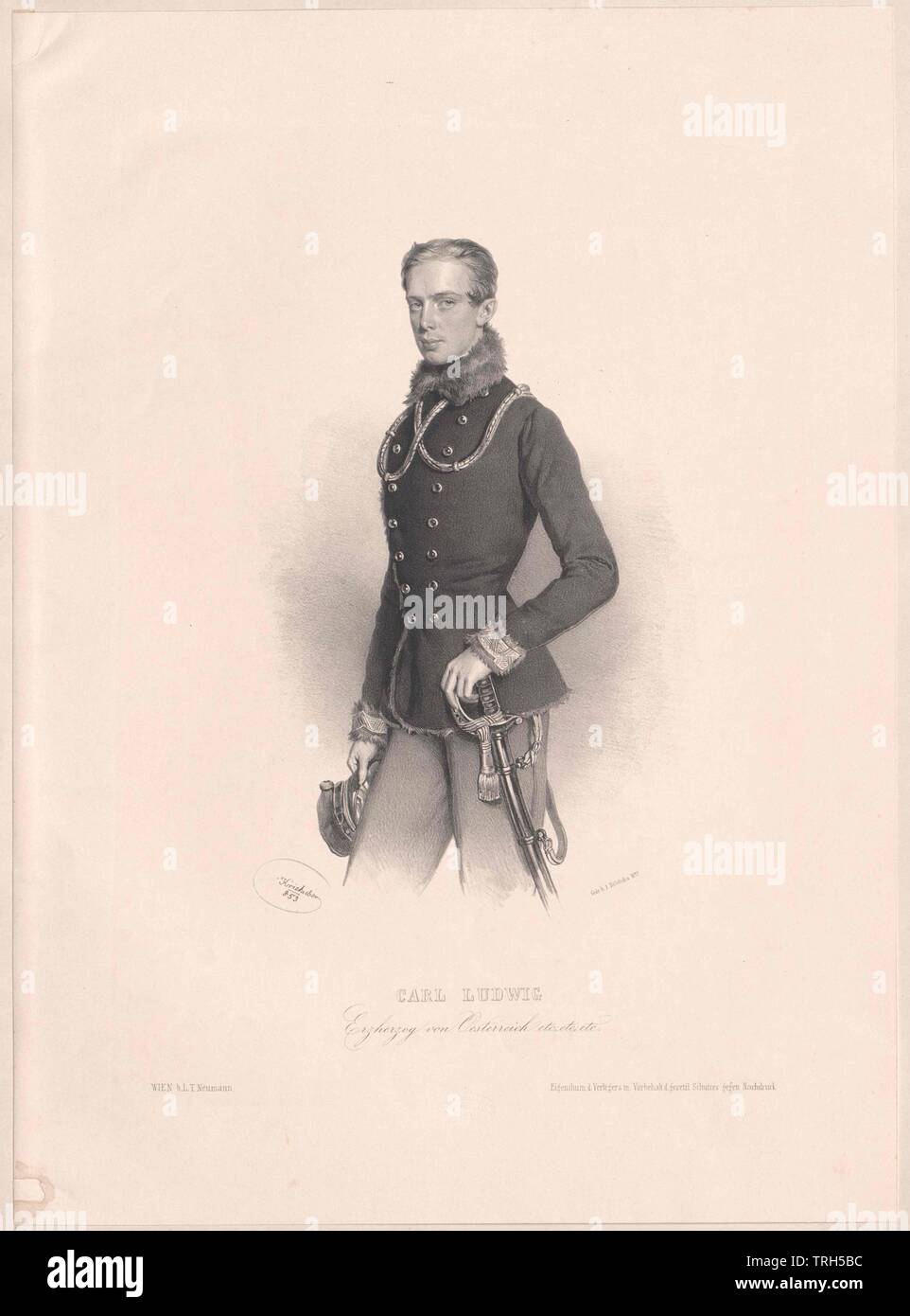 Karl Ludwig, Erzherzog von Österreich, Additional-Rights - Clearance-Info - Not-Available Stockfoto