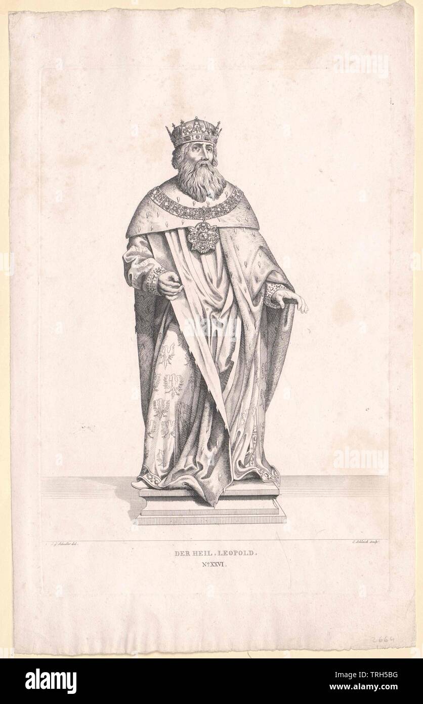 Leopold III., Markgraf von Österreich, saint, Additional-Rights - Clearance-Info - Not-Available Stockfoto
