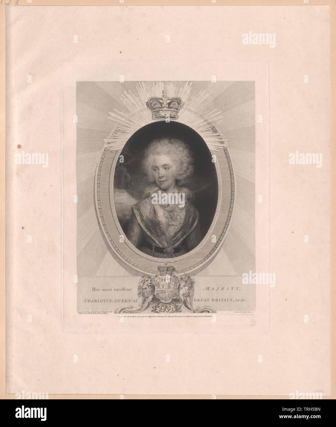 Sophie Charlotte, Prinzessin von Mecklenburg-Strelitz, Additional-Rights - Clearance-Info - Not-Available Stockfoto