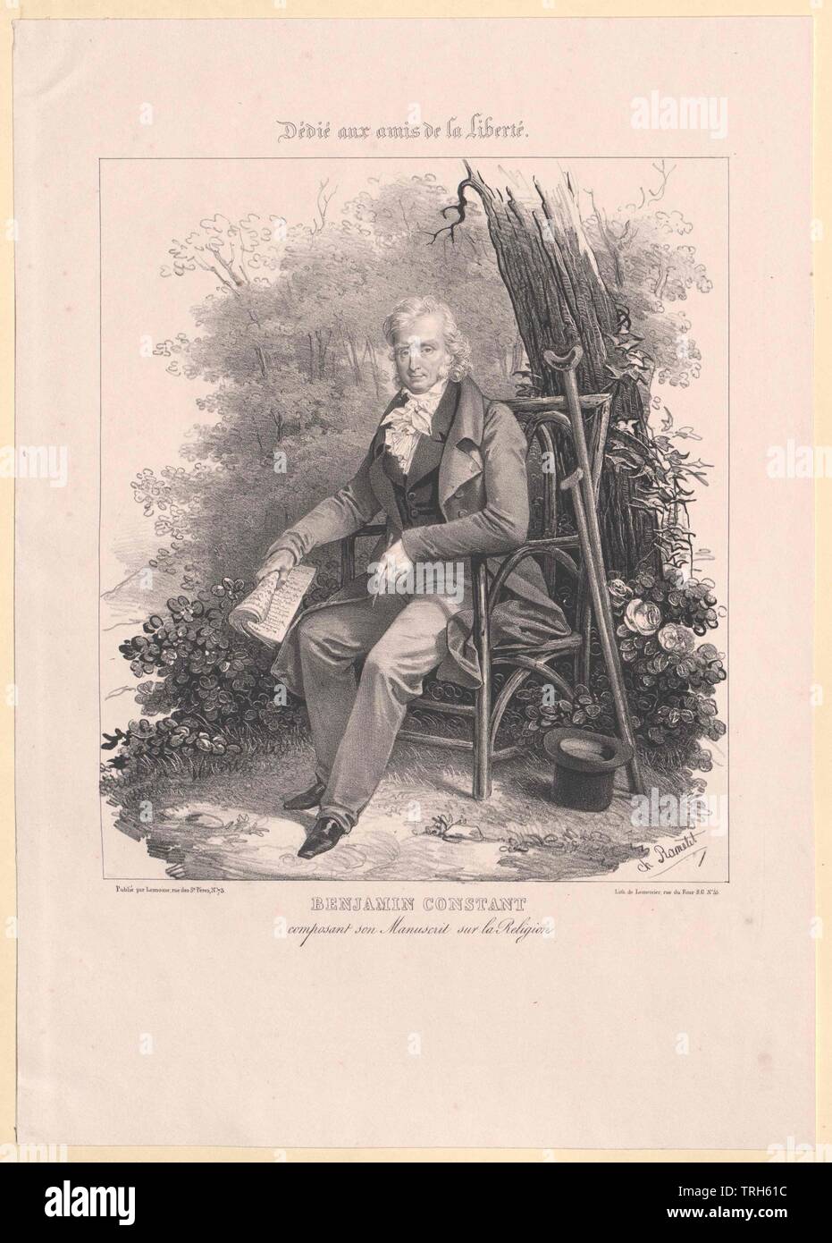 Constant de Rebecque, Benjamin, Monteure, stellvertretender, Abgeordnet, Funktionsträger, Amtsträger, Amtsträger, Amtsträger, Politik, Politik, Politiker, Politiker, Menschen, volle Länge, volle Länge, Mann, Männer, Mann, männlich, Additional-Rights - Clearance-Info - Not-Available Stockfoto