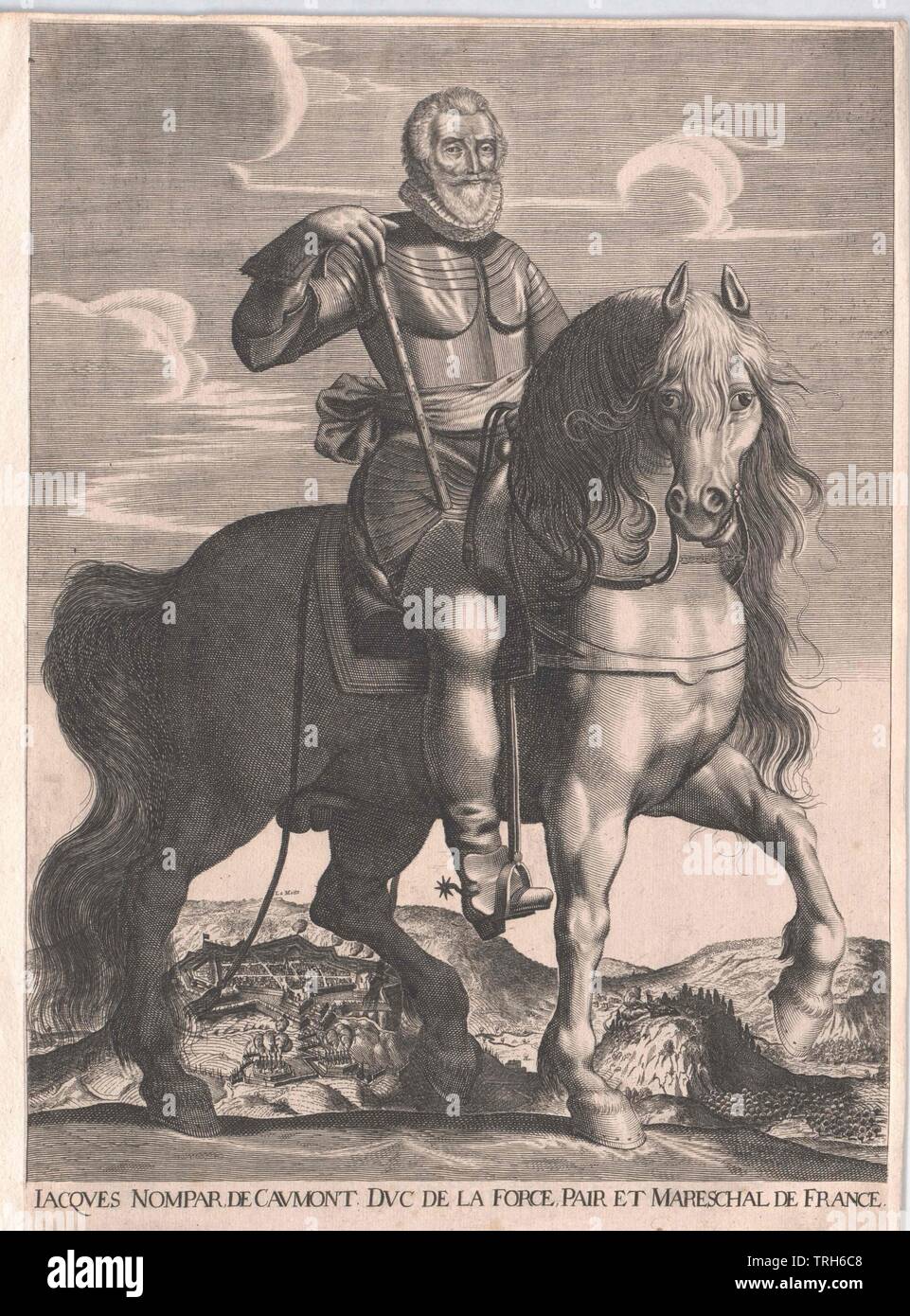 Nompar de Caumont, Duc de La Force, Jacques, Kommandeur, Befehlshaber, Krieg, Krieg, Militär, Leute, volle Länge, volle Länge, Mann, Männer, Mann, männlich, Jacques, Jock, Additional-Rights - Clearance-Info - Not-Available Stockfoto