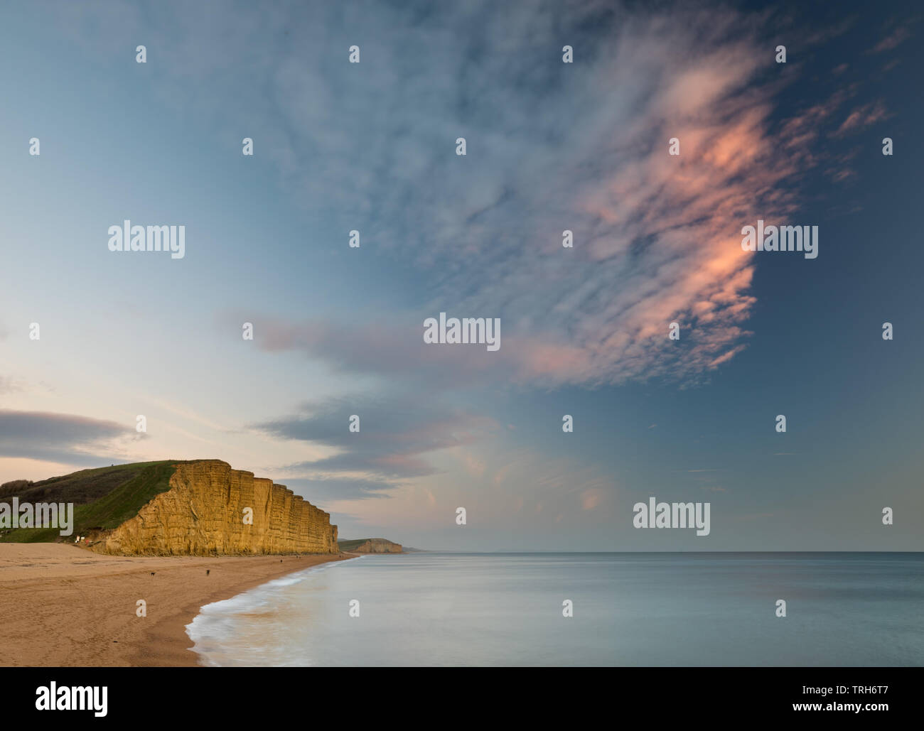 Osten Klippen, West Bay, die Jurassic Coast, Dorset, England, Großbritannien Stockfoto