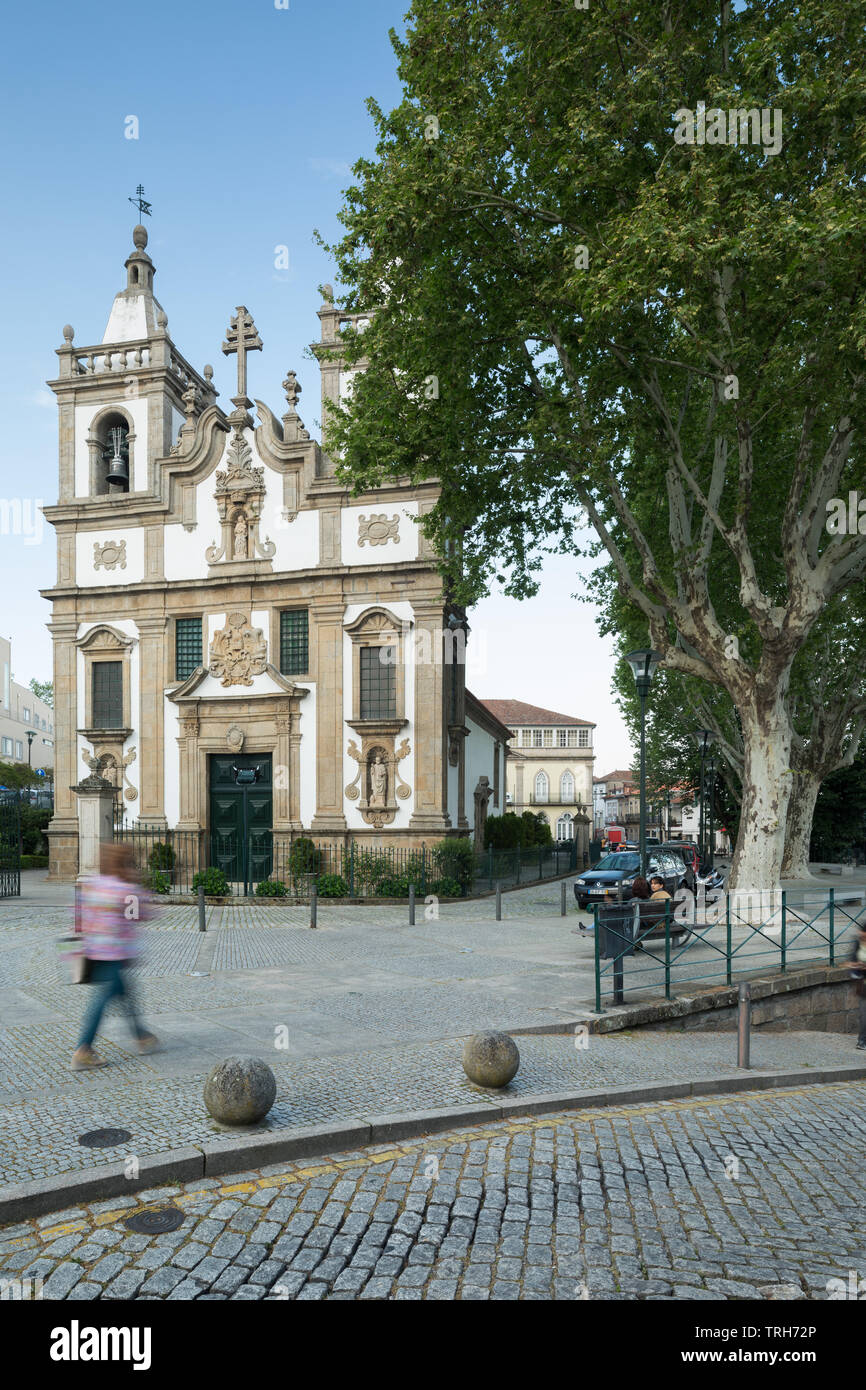 Igreja de Sao Pedro, Vila Real, Portugal Stockfoto