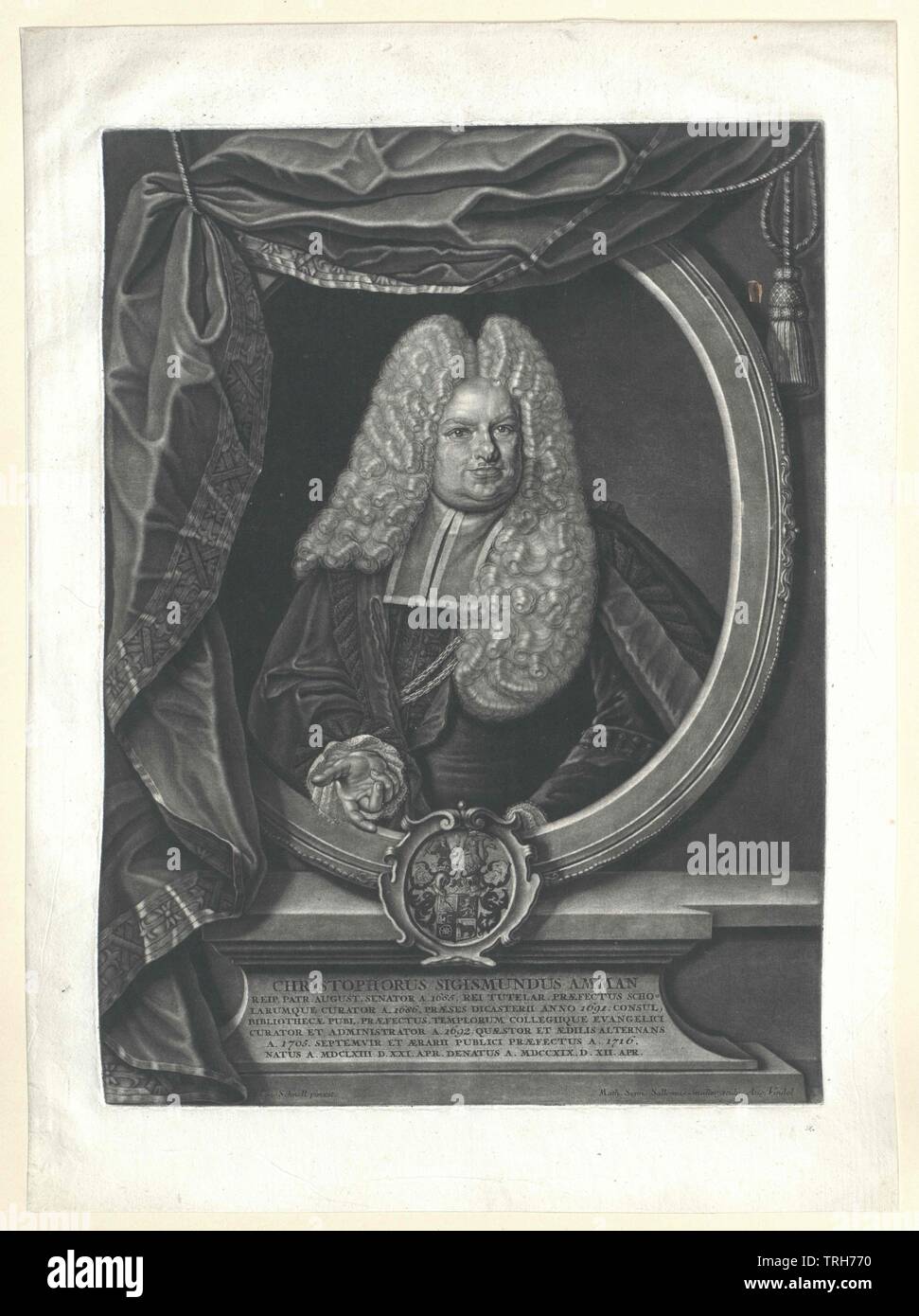 Amman, Christoph Sigismund, Funktionsträger, Amtsträger, Amtsträger, Amtsträger, Rat, Stadtrat, Stadtrat, Stadträte, Menschen, halbe Länge, halbe Länge, Mann, Männer, Mann, männlich, Additional-Rights - Clearance-Info - Not-Available Stockfoto