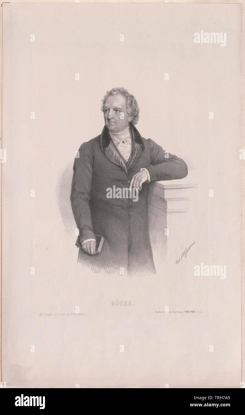 Goethe, Johann Wolfgang von, Additional-Rights - Clearance-Info - Not-Available Stockfoto