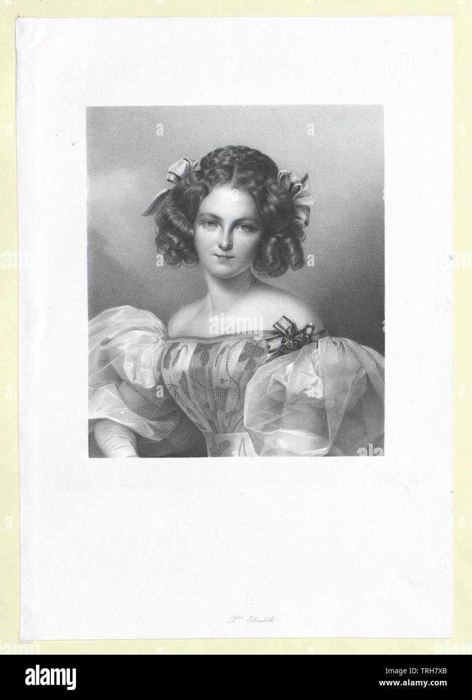 Elisabeth, Prinzessin von Preußen, Additional-Rights - Clearance-Info - Not-Available Stockfoto