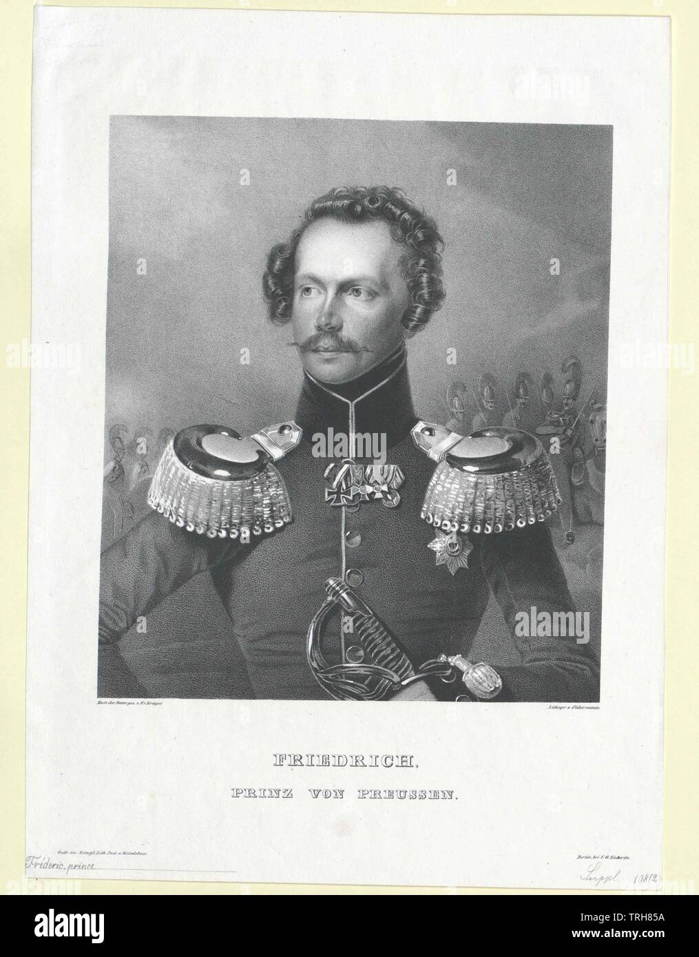 Friedrich, Prinz von Preußen, Additional-Rights - Clearance-Info - Not-Available Stockfoto
