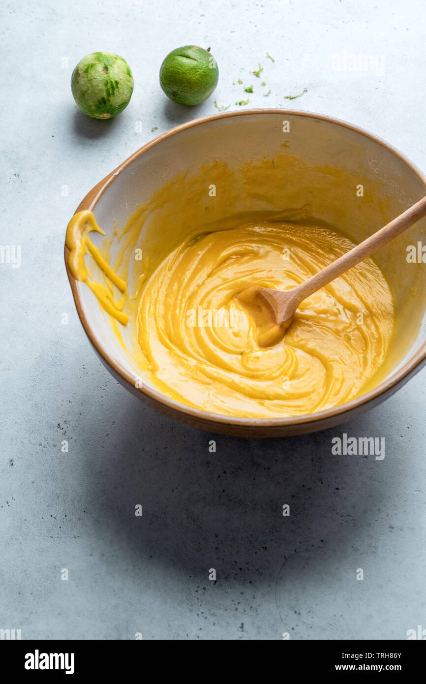 Kuchenteig Stockfoto