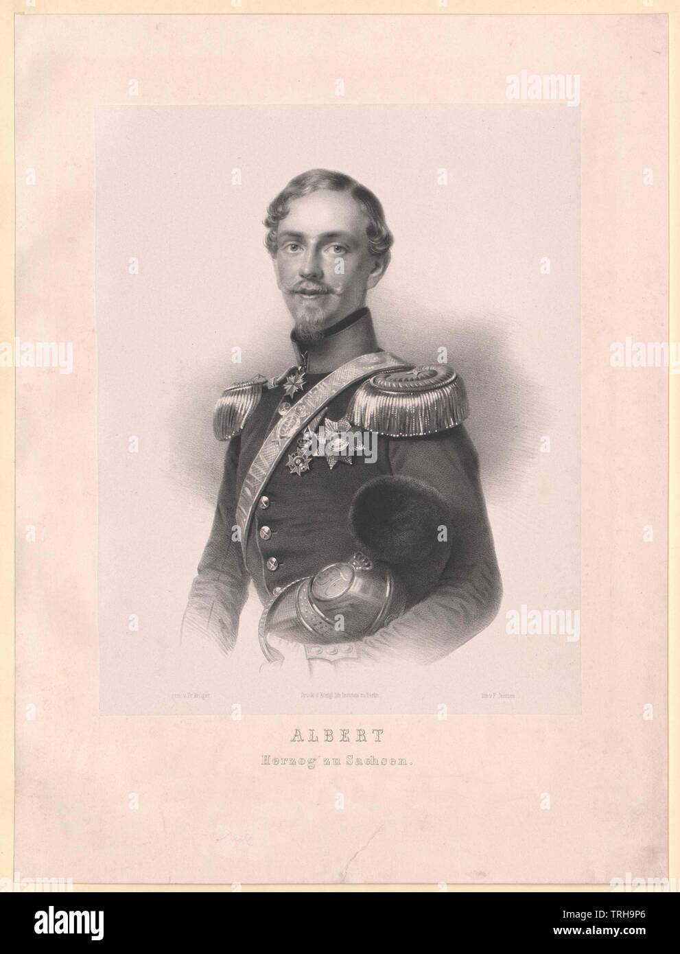 Ich König Albert von Sachsen, Additional-Rights - Clearance-Info - Not-Available Stockfoto