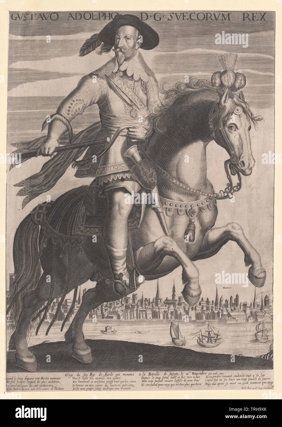Gustavus Adolphus von Schweden, König von Schweden, Additional-Rights - Clearance-Info - Not-Available Stockfoto