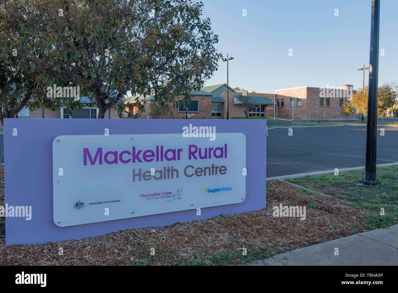 Die lokale allgemeine Praxis Medical Center in der Stadt Gunnedah, Australien, Bevölkerung 12661 (2018). Stockfoto