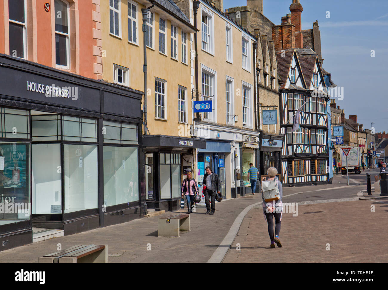 Cirencester Town Center, Gloucestershire, England Stockfoto