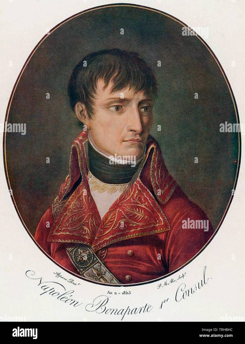 NAPOLEON BONAPARTE (1769-1821) als Ist-Konsul Stockfoto