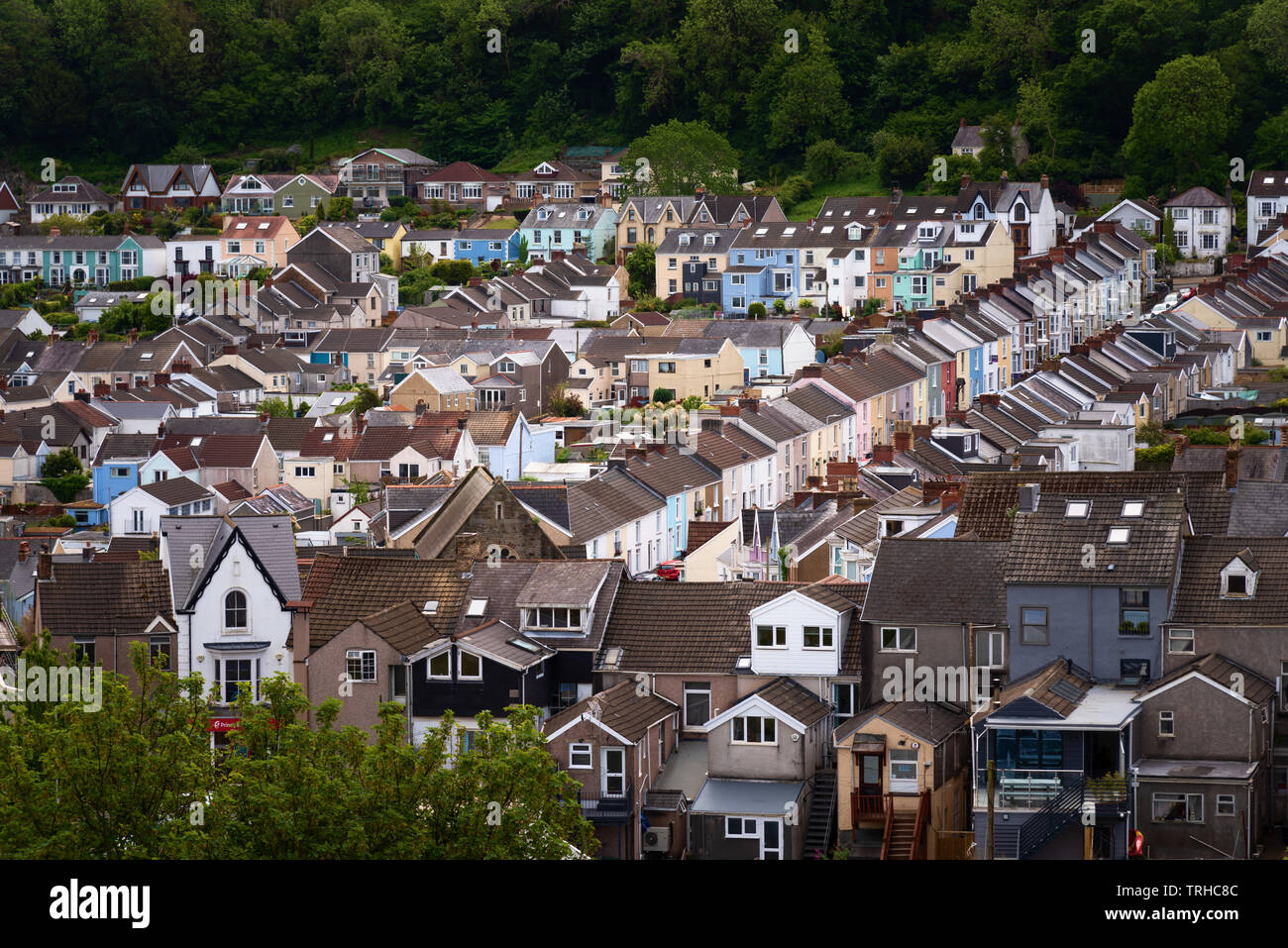 Mumbles Village, Gower, Wales, Großbritannien Stockfoto