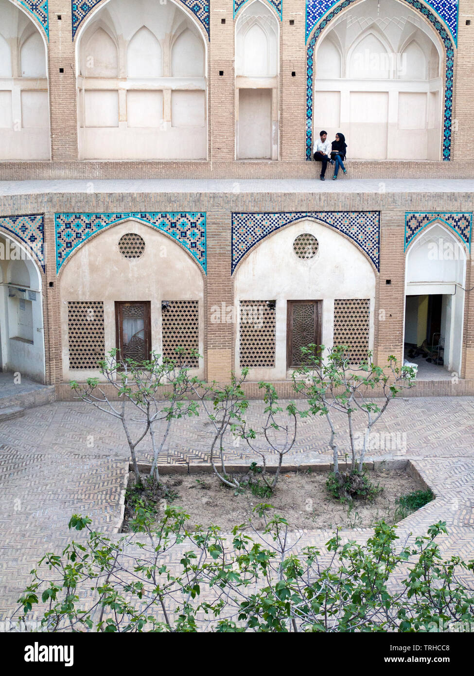 Die Moschee und Madrasa von Agha in Kashan, Iran. Kashan ist