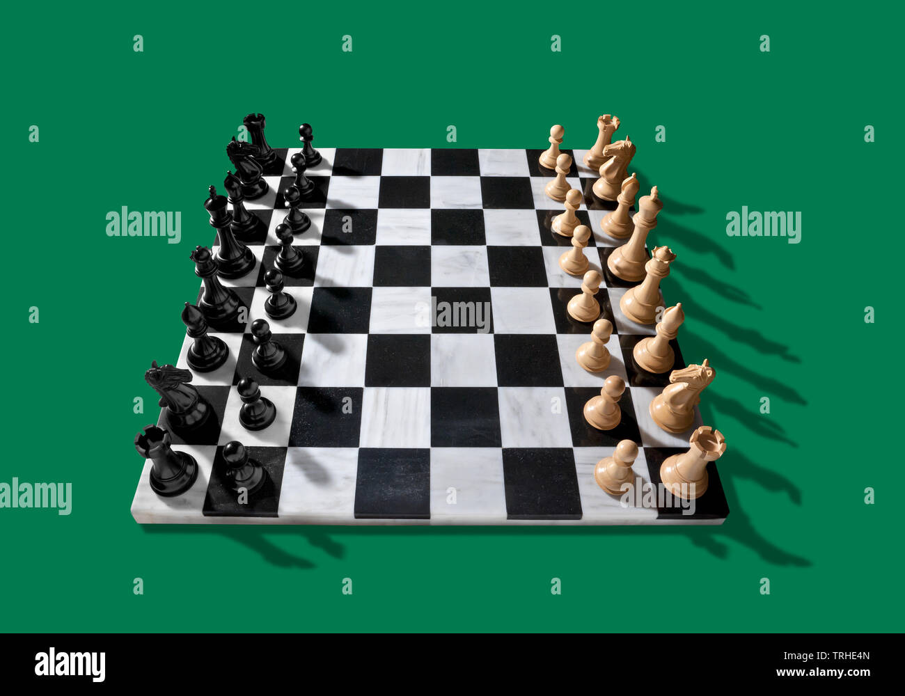 Schach-Set Stockfoto