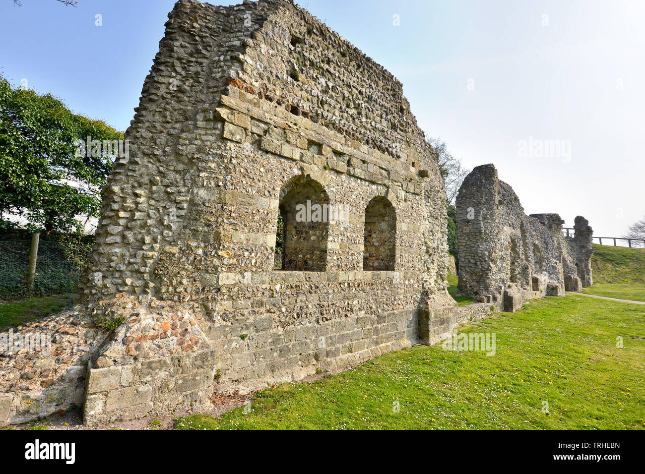 Lewes cluniazensischen Priorei Ruinen, East Sussex, Großbritannien Stockfoto