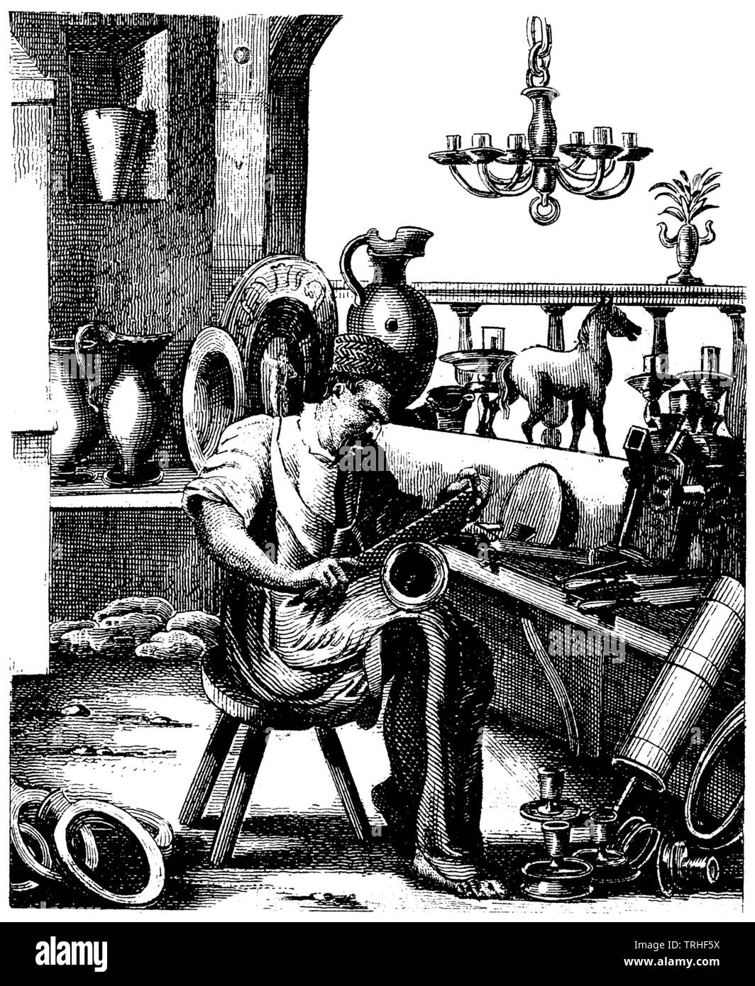 Handwerker des 16. Jahrhunderts (Redsmith), , (kulturelle Geschichte Buch, 1875) Stockfoto