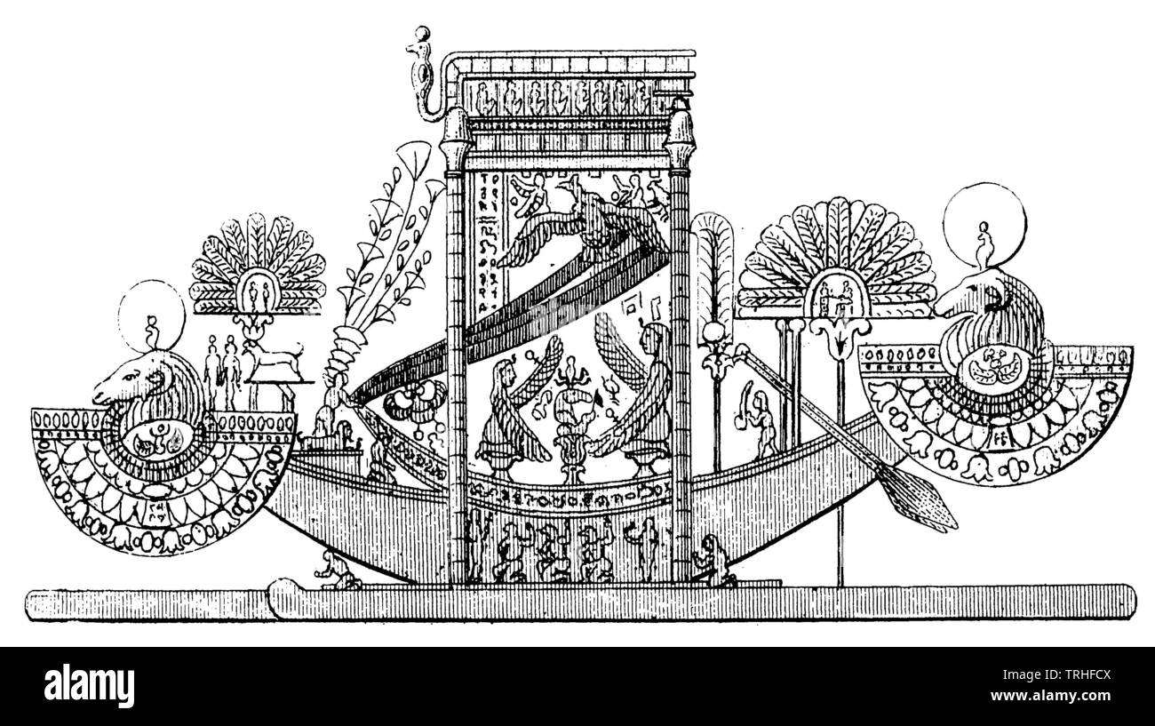 Ägypten. Kult Werkzeug,, (kulturelle Geschichte Buch, 1875) Stockfoto