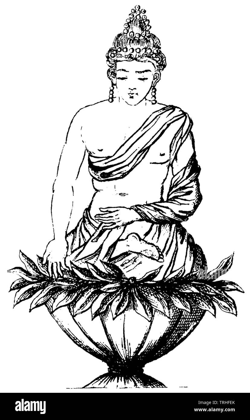 Indien: Ayuschi,, (kulturelle Geschichte Buch, 1875) Stockfoto