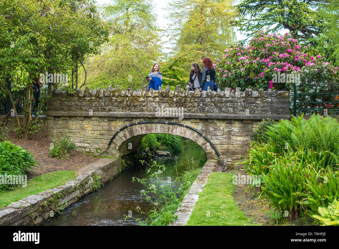 Die mittlere Gärten, die zu den unteren Gärten in Bournemouth in Dorset, England, UK. Stockfoto