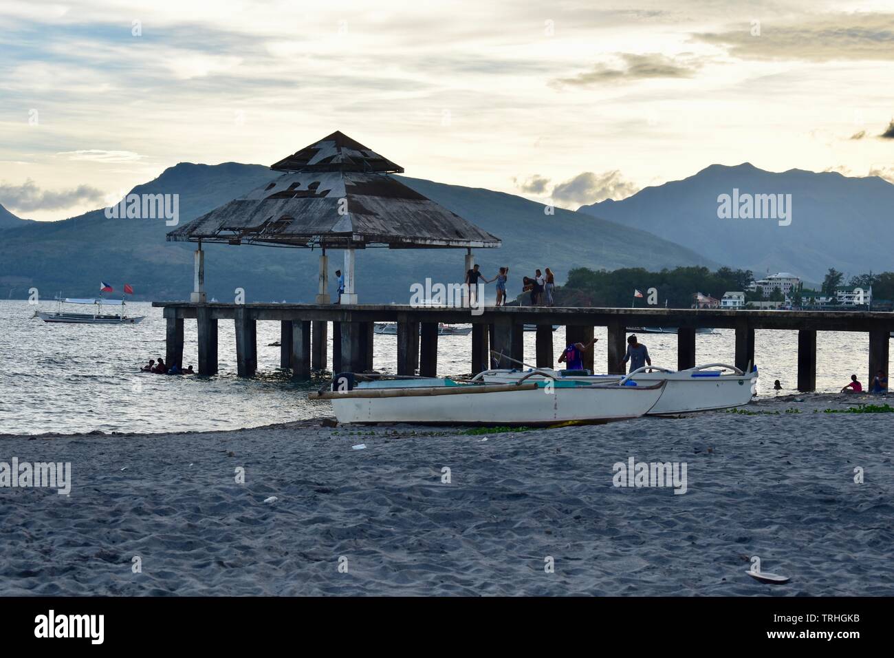 Schönheit der Subic Bay im Barrio Baretto, Olongapo City. Stockfoto