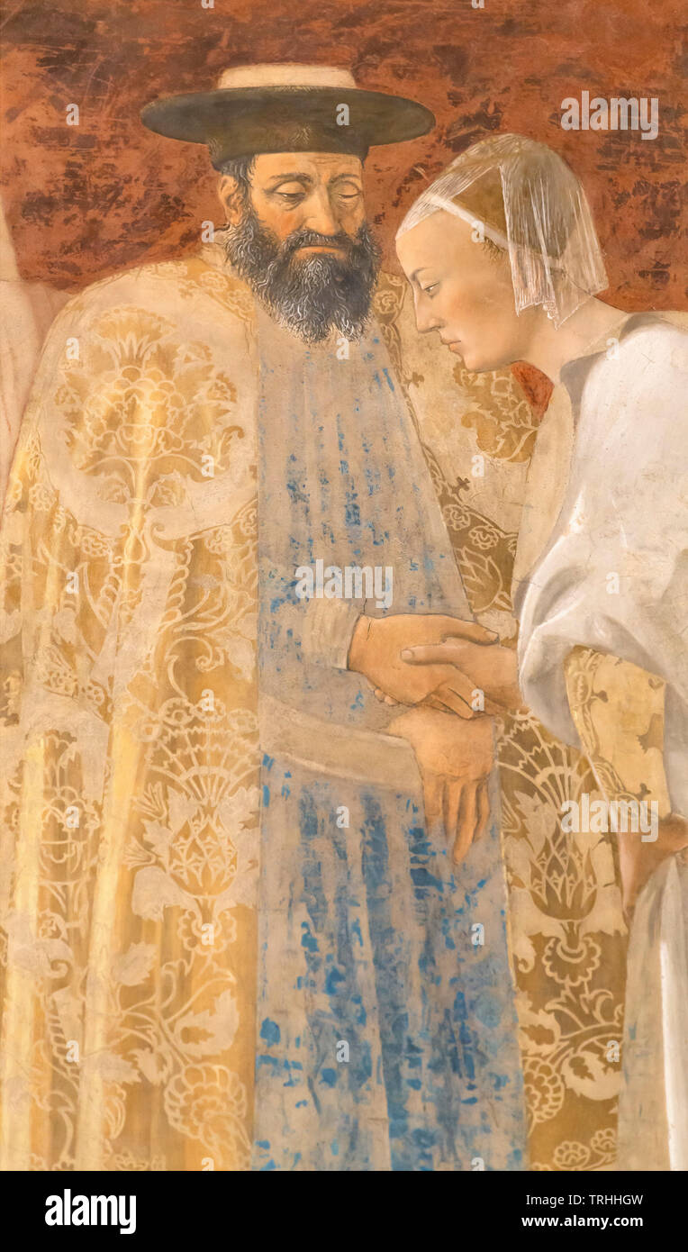 Treffen der König Salomo und die Königin von Saba, Detail, Legende des