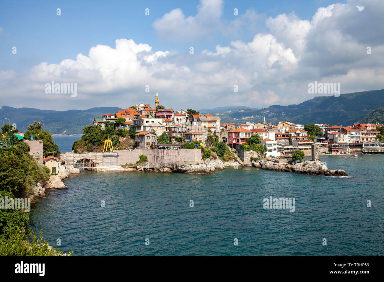 Stadtbild - amasra Amasra ist ein kleines Meer erwarten in Bartin (Blacksea) Türkei Stockfoto