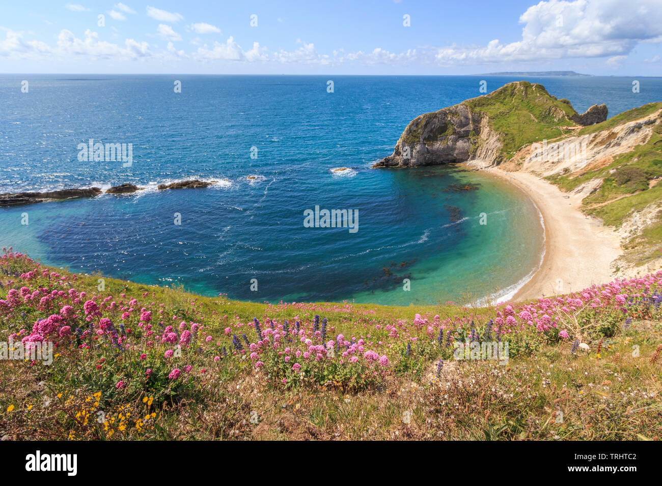 Mann-o Krieg Bay in der Nähe von Durdle Door, Jurassic Coast, South Coast, Dorset, England, UK, gb Stockfoto