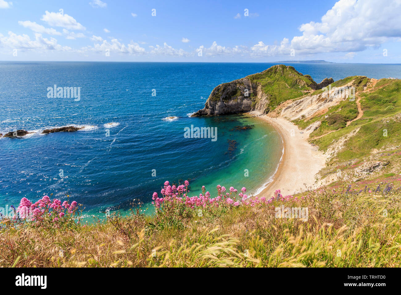 Mann-o Krieg Bay in der Nähe von Durdle Door, Jurassic Coast, South Coast, Dorset, England, UK, gb Stockfoto