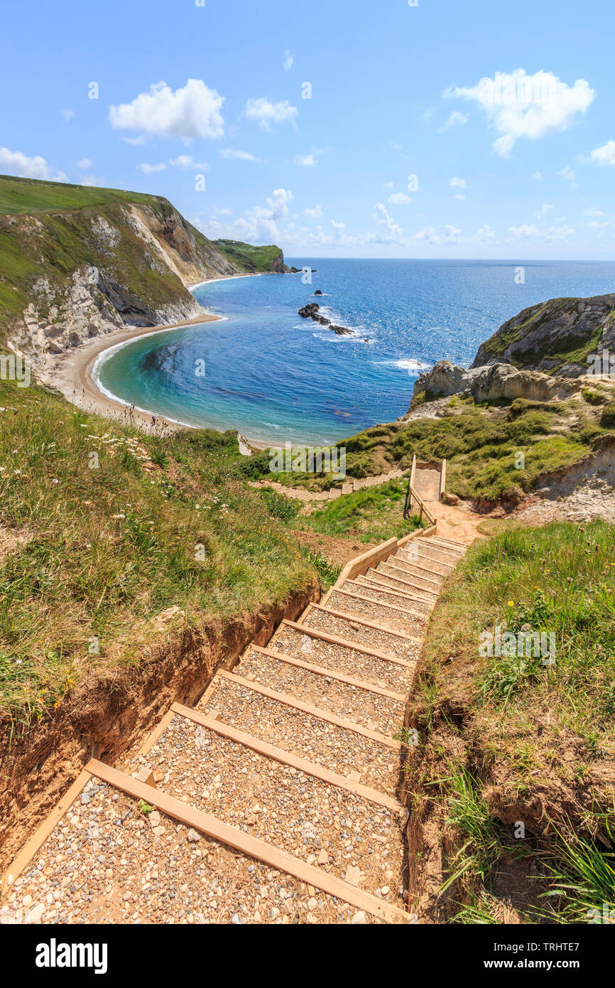 Mann-o Krieg Bay in der Nähe von Durdle Door, Jurassic Coast, South Coast, Dorset, England, UK, gb Stockfoto