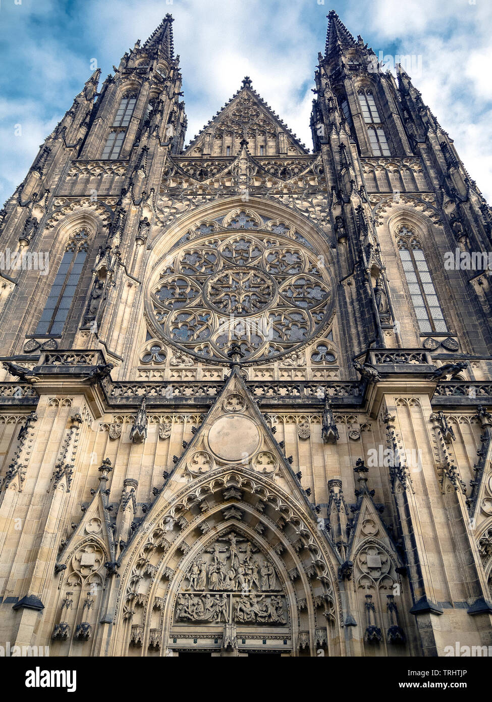 St. Veitsdom in Prag Stockfoto