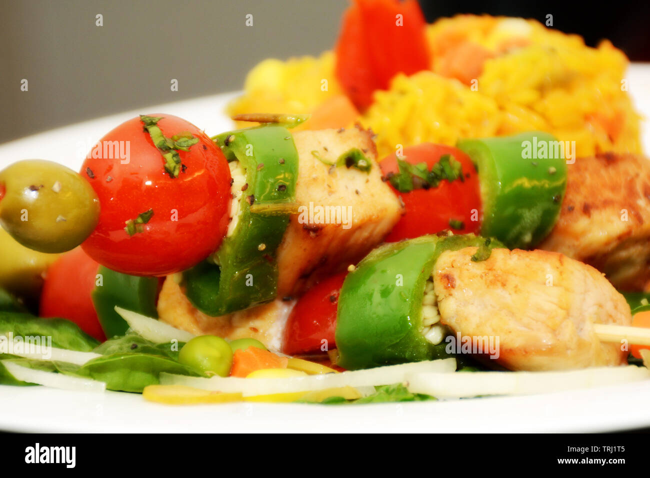 Kubanische Küche Bilder mit lebendigen Farben Stockfoto