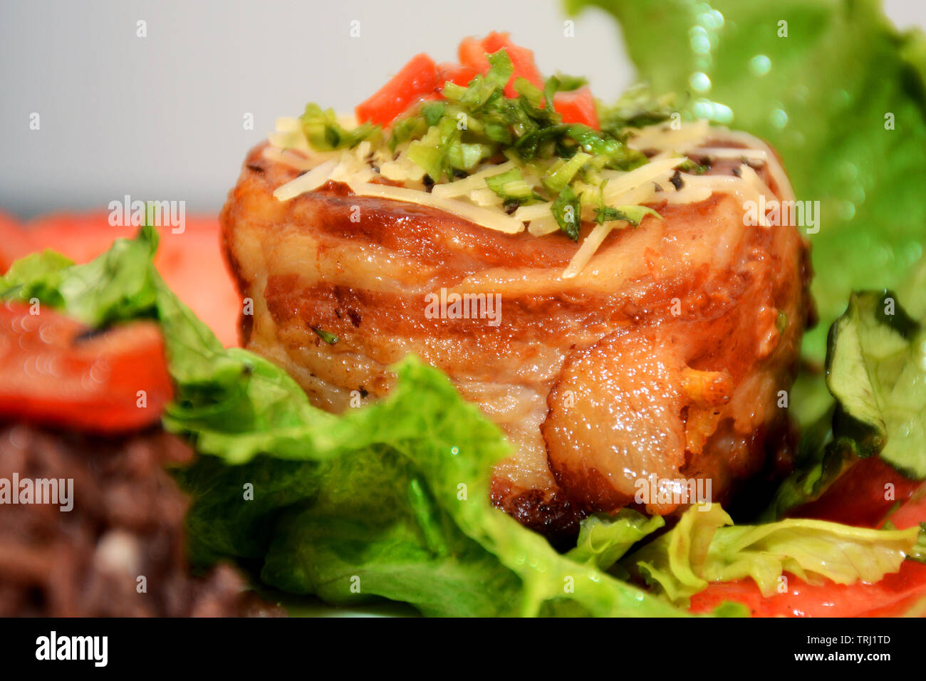 Kubanische Küche Bilder mit lebendigen Farben Stockfoto