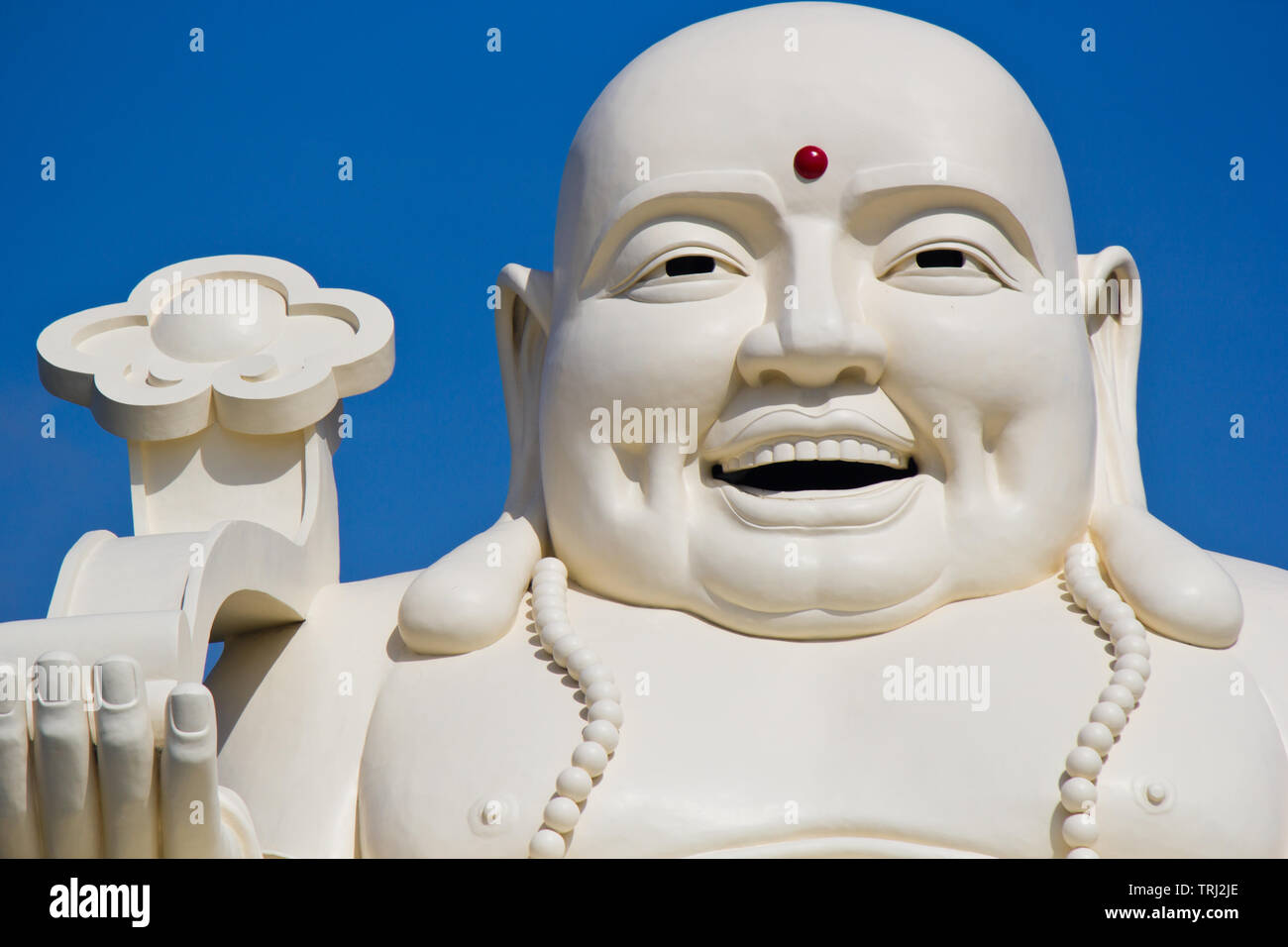 Weiße Buddha-statue Stockfoto