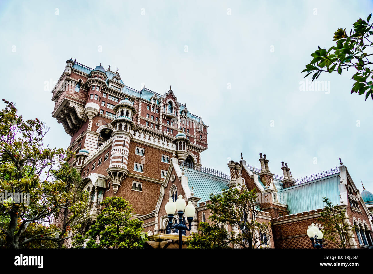 Tokyo, Japan - 9. Mai 2019: Tokyo Disney Sea ist eine Fantasy Themenpark in Tokyo Disney Resort. Durch die Mythen und Legenden des Meeres inspiriert. Stockfoto