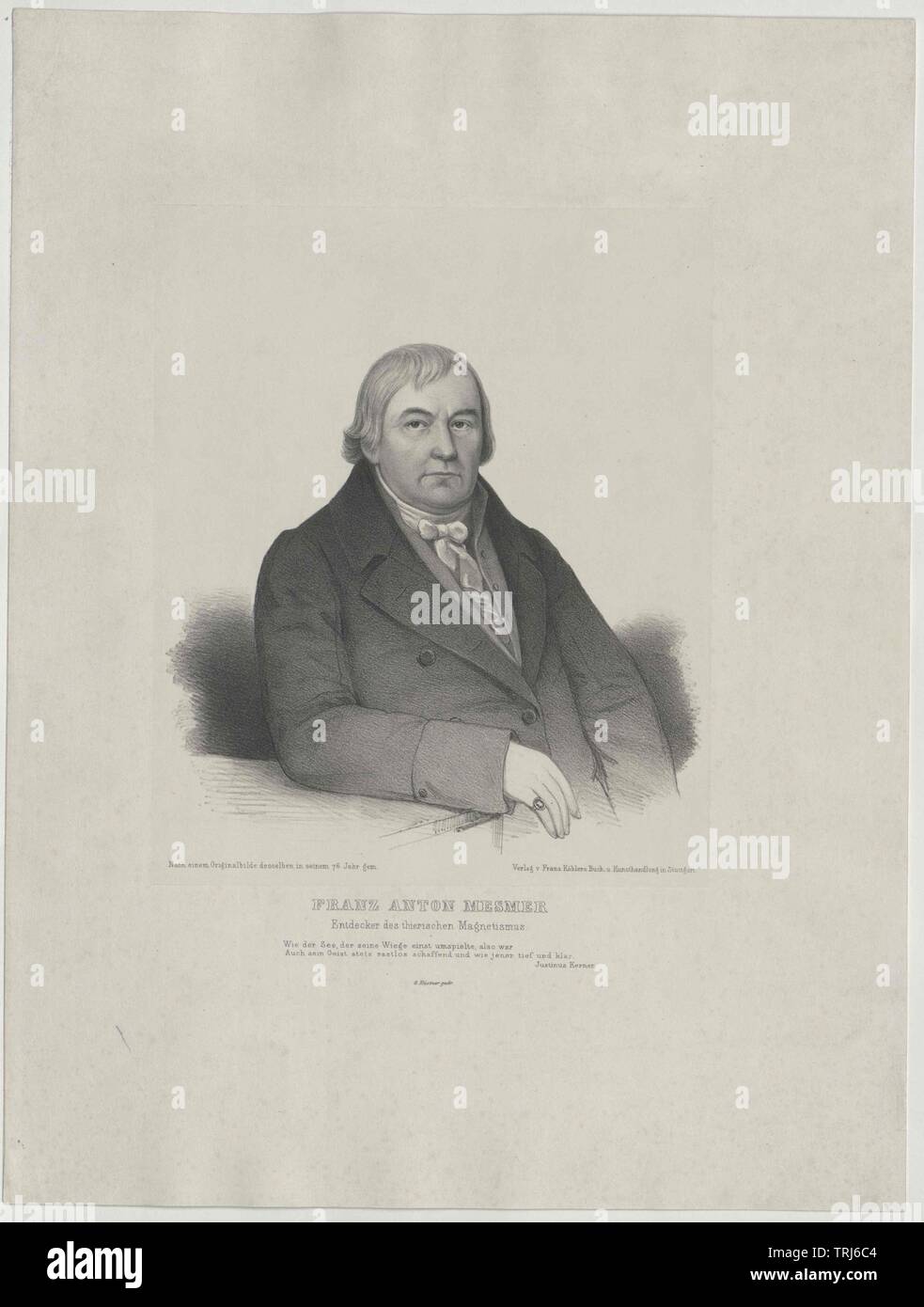 Mesmer, Franz Anton, Additional-Rights - Clearance-Info - Not-Available Stockfoto