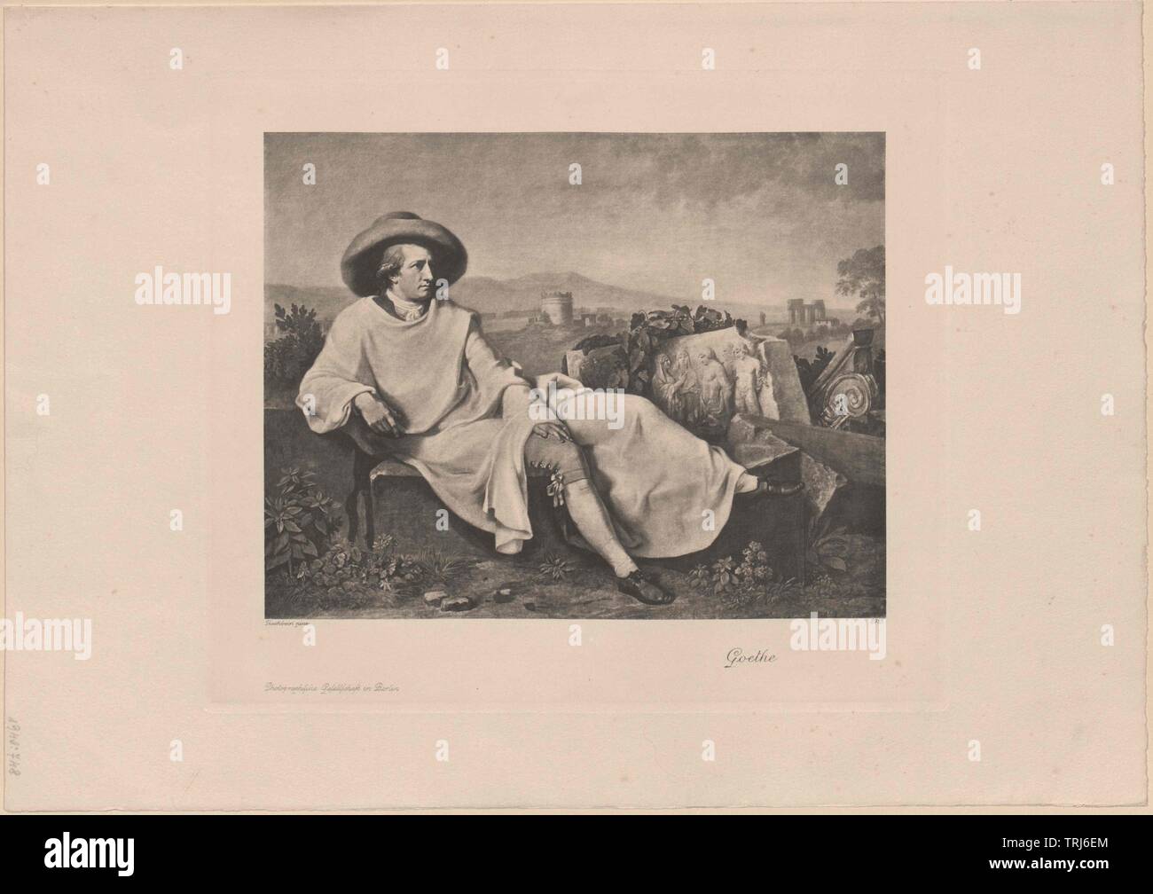 Goethe, Johann Wolfgang von, Additional-Rights - Clearance-Info - Not-Available Stockfoto