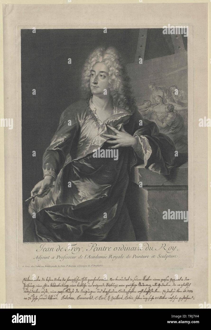 Troy, Jean François de, Additional-Rights - Clearance-Info - Not-Available Stockfoto