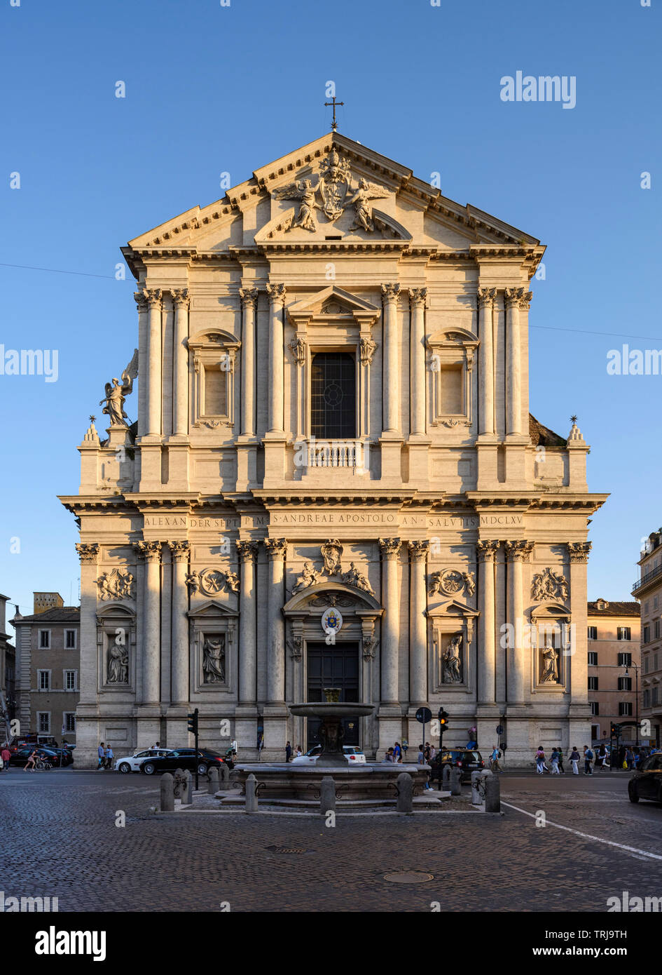 Rom. Italien. Basilica di Sant'Andrea Della Valle, Piazza Vidoni/Corso Vittorio Emanuele. Stockfoto