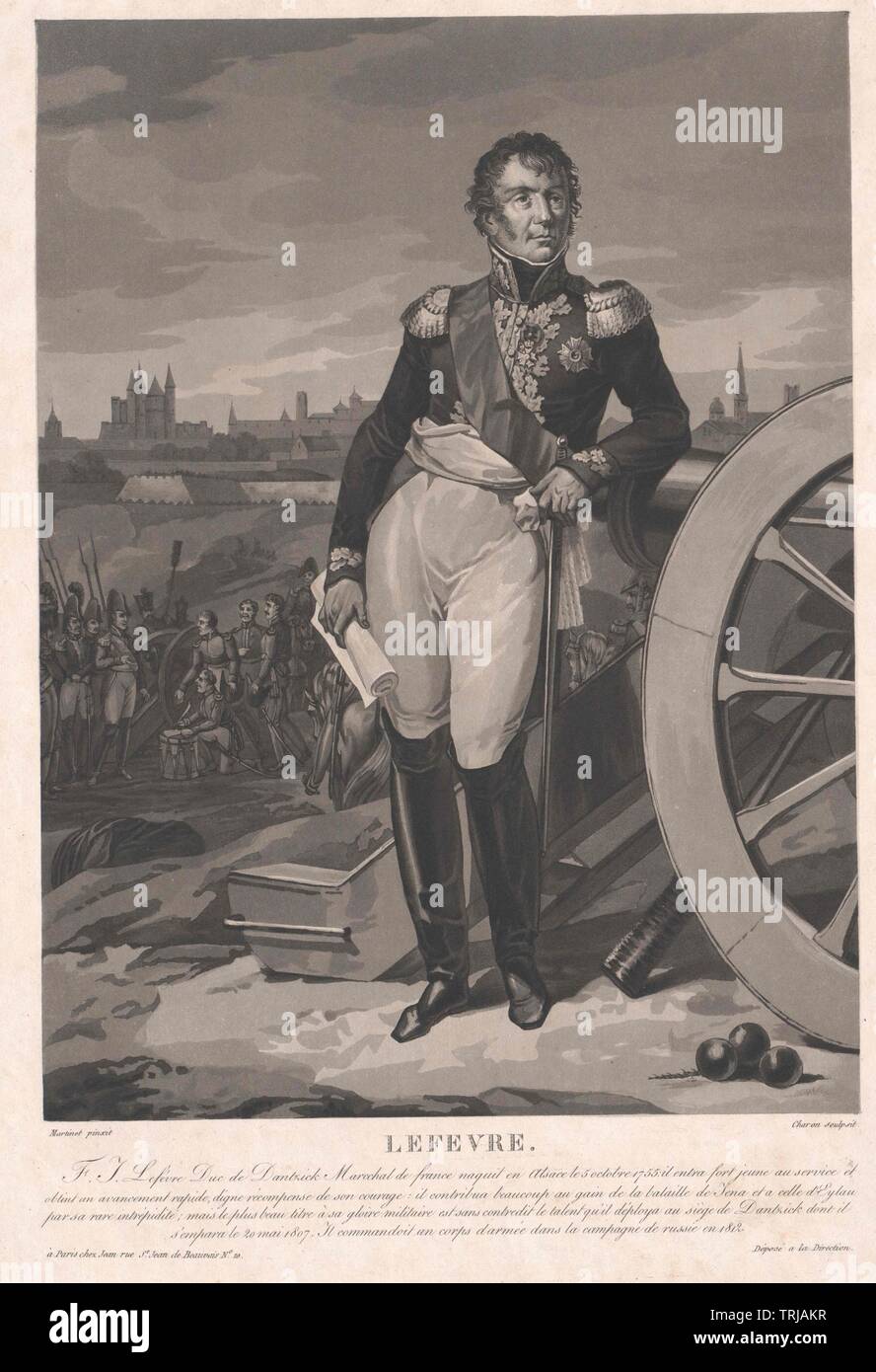 Lefebvre, Duc de Danzig, François Joseph, Additional-Rights - Clearance-Info - Not-Available Stockfoto