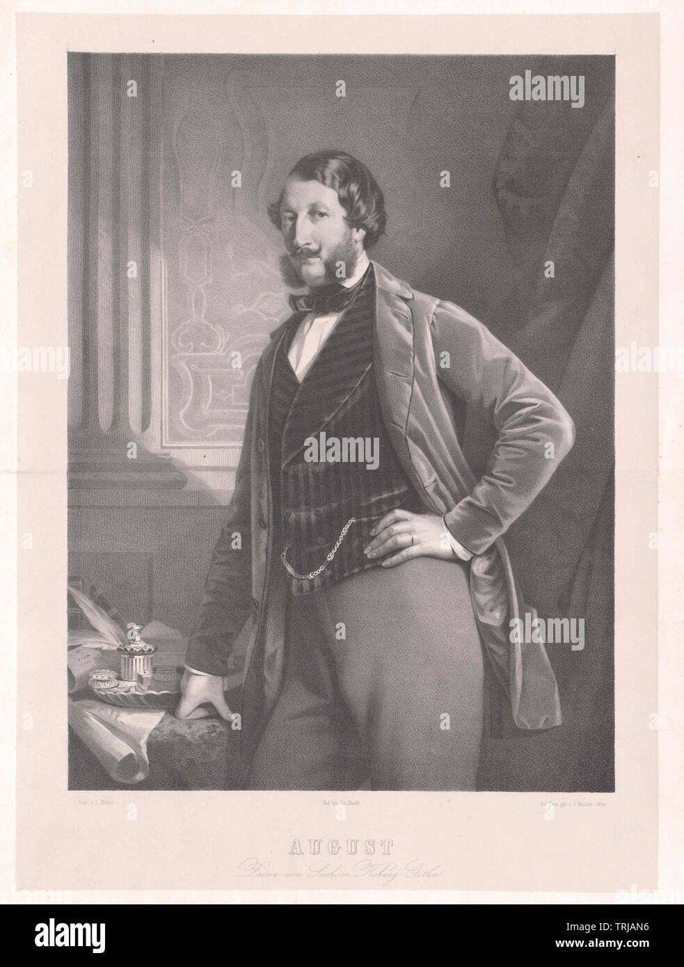 August, Prinz von Sachsen-Coburg-Gotha, Additional-Rights - Clearance-Info - Not-Available Stockfoto